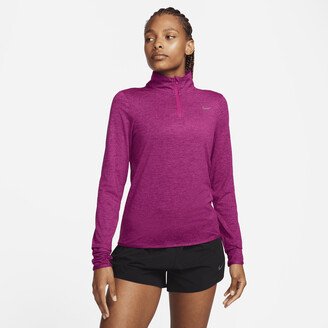 Women's Dri-FIT Swift Element UV 1/4-Zip Running Top in Pink