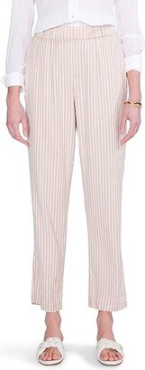 Petite Cafe Straight-Leg Pants (Neutral Multi) Women's Casual Pants