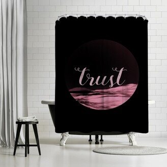 71 x 74 Shower Curtain, Trust by Pop Monica