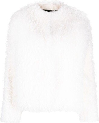 Paradise collarless fur coat