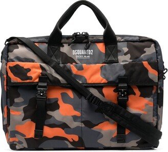 Camouflage Top-Handle Laptop Bag
