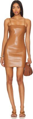 Kelly Faux Leather Mini Dress