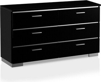 Shorehaven 6 Drawer Dresser Black - miBasics