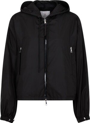 Logo Patch Zipped Windbreaker-AA