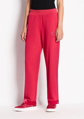 A|X Armani Exchange Women's French Terry Wide Leg Sweatpants