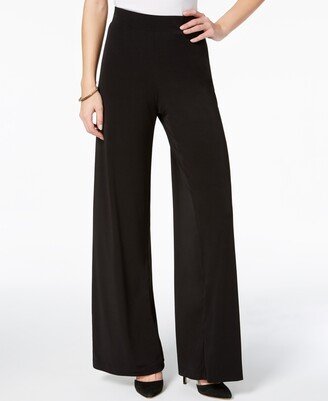 Petite Mid Rise Pull On Wide-Leg Palazzo Pant, In Petite & Petite Short