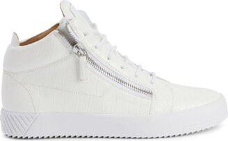 Kriss logo-patch high-top sneakers