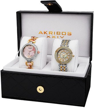 Women's Set Of 2 Diamond Watches