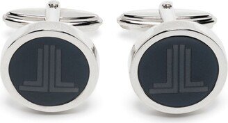 Circular-Design Silver Cufflinks