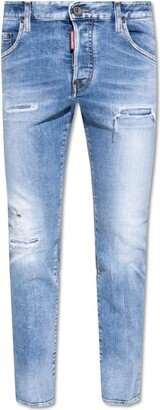 Mid-rise Distressed Skinny Jeans-AE