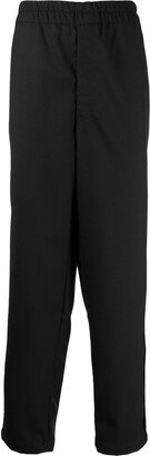 Elasticated-Waist Wool Trousers-AA