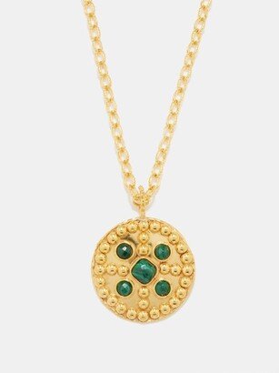 Medicis Malachite & Gold-plated Necklace