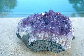 Extra Large Uruguayan Deep Purple Amethyst Cluster, Cathedral, Druze, Crystals, Amethyst Geode, Raw-AA