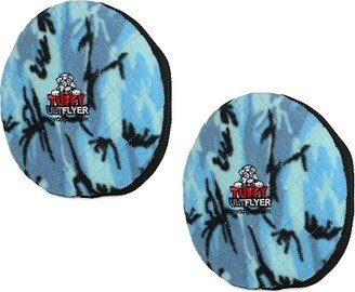 Tuffy Ultimate Flyer Camo Blue, 2-Pack Dog Toys