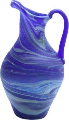 Mini Blue Glass Pitcher Jar Phoenician Hebron