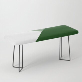 Forest Green Angles Benches