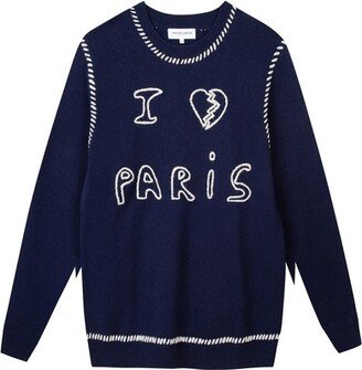 i love paris Grand Cerf wool sweater