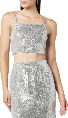 Women's Freddie Sequin Bralette Silver