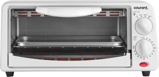 Compact 2-Slice Oven with Toast, Broil & Bake Functions, 650 Watts