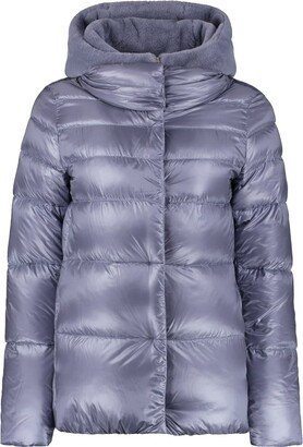 Concealed Fastened Hooded Puffer Jacket