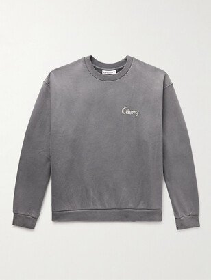 Cherry Los Angeles Logo-Print Cotton-Jersey Sweatshirt