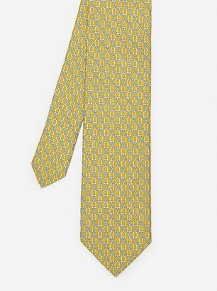 Silk Tie in Linked Chain