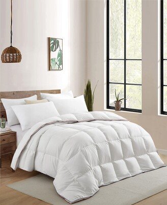 All Season 360 Thread Count Goose Feather Fiber Comforter, Twin