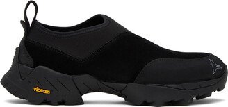 Black Slip-On Sneakers-AC