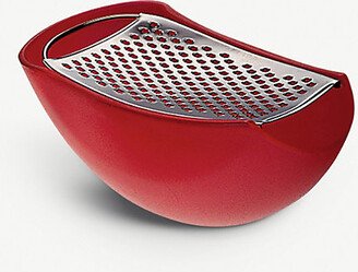 Red Parmenide Grater With Cheese Cellar