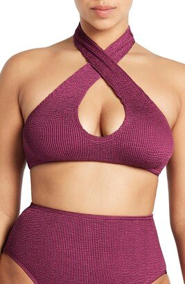 Carmen Crop Twist Front Bikini Top