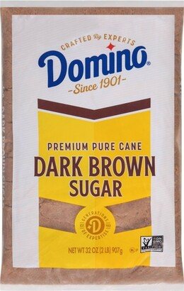 Domino Premium Pure Cane Dark Brown Sugar - 2lbs