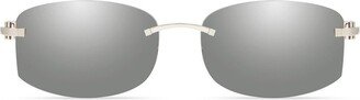 Rectangular Frame Sunglasses-BS