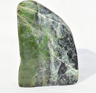 570 Gram Natural Self Standing Nephrite Jade Tumbled Polished Stone