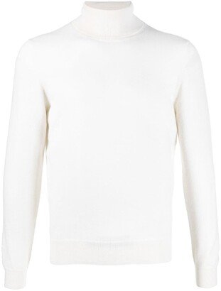 Roll-Neck Cashmere Jumper-BL