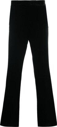 Velvet Straight-Leg Trousers