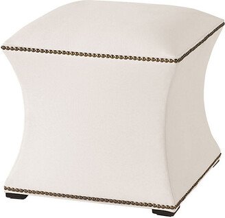 Courbe Ottoman with Nailheads