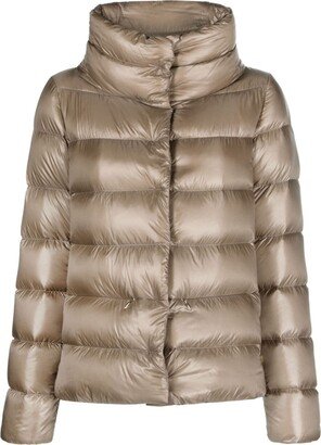 Funnel-Neck Padded Jacket-AG