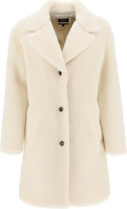 Nicolette Single Breasted Teddy Coat