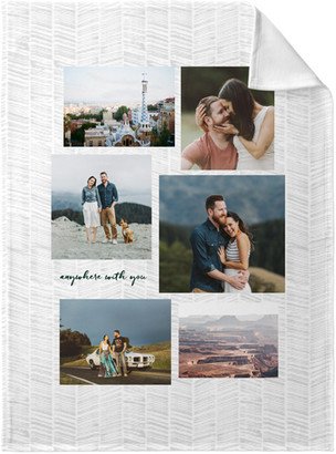 Fleece Photo Blankets: Gallery Collage Of Six Portrait Fleece Photo Blanket, Fleece, 30X40, Multicolor