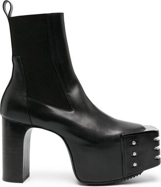 Grilled 130mm platform boots