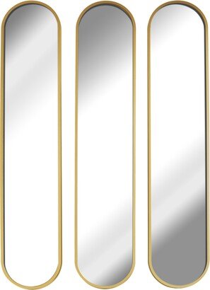 Mirrorize Panels Mirror 8 x 40, Set of 3