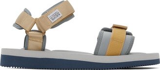 Beige & Gray CEL-V Sandals