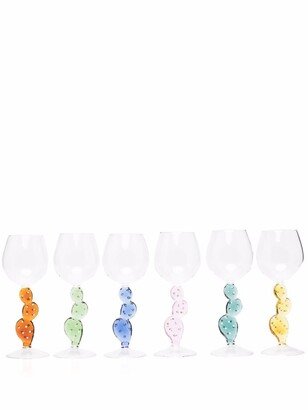 Ichendorf Milano Desert Plant cactus wine glasses (set of 6)