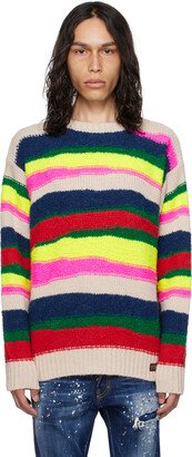 Multicolor Waved Sweater