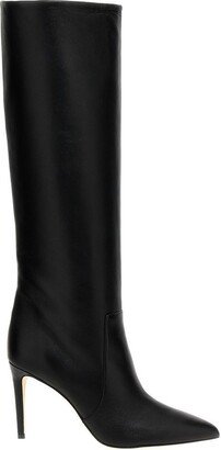Pointed Toe Knee-High Boots-AI