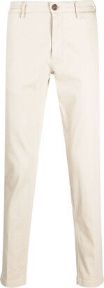 Boggi Milano Straight-Leg Cotton-Blend Trousers