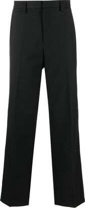 Mid-Rise Straight-Leg Trousers-CN