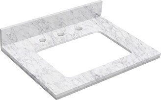 23.75-in. W Floor Mount White Vanity Set For 3H8-in. Drilling Bianca Carara Top White UM Sink