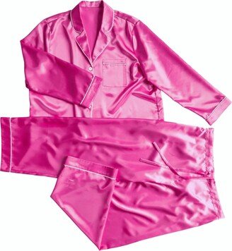 Adore by Michelle Mura Satin Worthy Of Love Pink Sleepwear Set Pyjamas