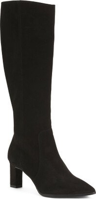 TJMAXX Suede High Shaft Booties For Women